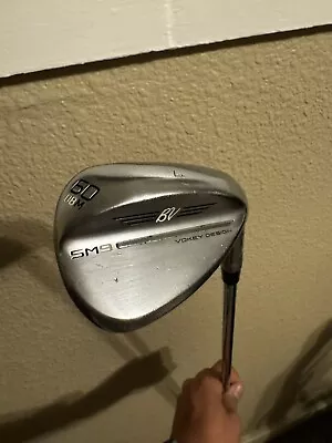 Titleist Vokey SM9 Tour Chrome LW 60* 8 Bounce M-Grind Wedge PX LZ 6.0 Steel RH • $70