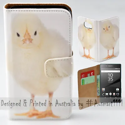$13.98 • Buy For Sony Xperia Series Cute Chick Portrait Print Wallet Mobile Phone Case Cover