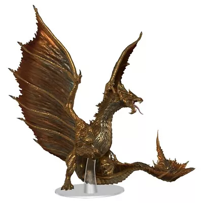 RPG Miniatures Icons Of The Realms Adult Brass Dragon - Premium Figure • $92.57