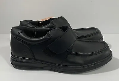 NWT EARTH SPIRIT Black Leather Loafer Gelron Layton Strap MEN'S 9.5 W Shoes • $29.99