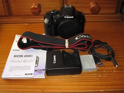 Canon EOS 450D 12.2MP Digital SLR Camera - Spares/repairs • £29.50