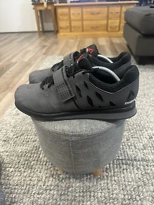 Reebok Lifter PR Crosstrainer BD2631 Mens Weightlifting Shoes Grey Black US 10.5 • $34.95