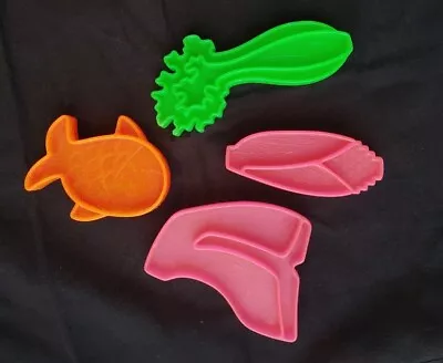 Vintage Mattel TUFF STUFF 1972 Plastic Toy Play Food 4 Pieces Preowned • $7