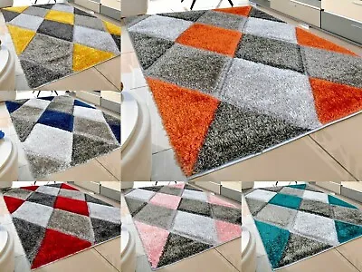 Silky Soft Shiny Fluffy Thick Shaggy 3d Deep Pile Living Room Rug Floor Carpet  • £38.94