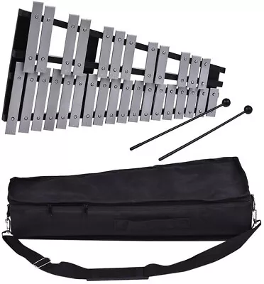 30 Note Glockenspiel Xylophone Wooden Frame Percussion Musical Instrument+ Bag • $107.53