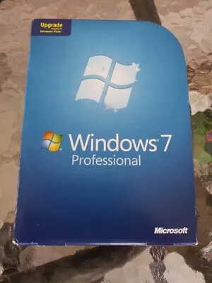 $50 • Buy Microsoft Windows 7 Professional Upgrade 32 Bit And 64 Bit DVD MS WIN PRO
