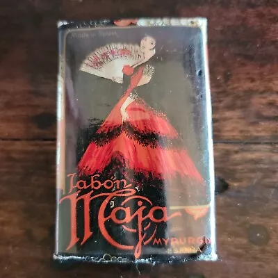 1 Soap Bar Maja Jabon Myrurgia ESPANA Spain Barcelona Unused Vintage  • $9.75