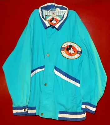 Vintage Mickey Mouse Mickey & Co Classic 100% Cotton Disney Jacket Coat Size: Xl • $149.95