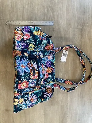 Vera Bradley Small Travel Duffel Happy Blooms NWT NEW • $41.99