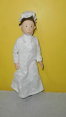 2001 Madeline Miss Clavel Nun Doll 10'' Eden Toys In White Nightgown & Cap • $33.98