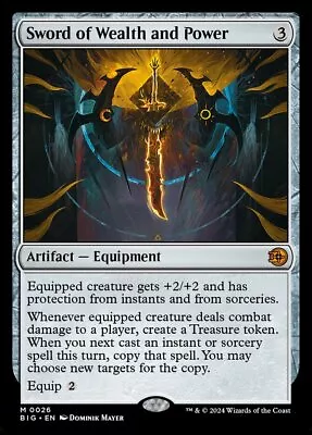 MTG OTJ The Big Score M Sword Of Wealth And Power #0026 • $30.99