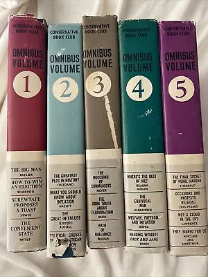 Conservative Book Club Omnibus Volume 1234 & 5 All With Cover Jackets 1954 • $19