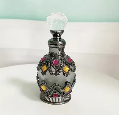 Ladies Empty Perfume Bottle Refillable Vintage Antique Black Bottle • $14.14