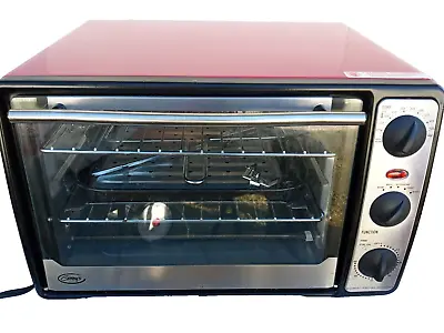 Ginny's Large Toaster Oven. Barely Used. Includes  Rotisserie  Attachments. Red • $36