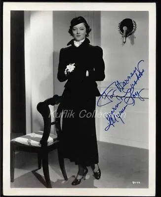 Myrna Loy - Signed Vintage Celebrity Autograph Photo - The Thin Man • $184.99