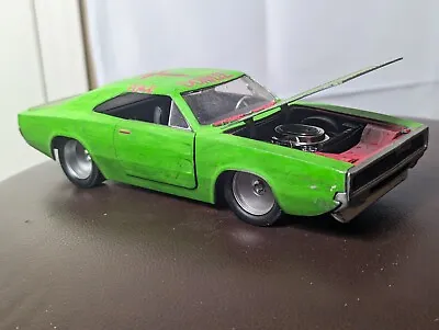 Jada Fast & Furious Silver 1968 Dodge Charger 1/24 Scale Diecast Model No. 97336 • $14.98