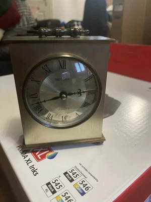 £9.99 • Buy Vintage Heavy  Metamec Brass Carriage Clock Fully Working