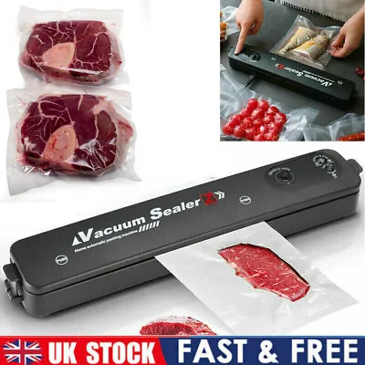 3 IN 1 Vacuum Food Sealer Machine Automatic Dry Wet Vaccum Packing + Vac 10 Bags • £10.99
