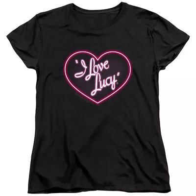 I LOVE LUCY NEON LOGO Licensed Women's Graphic Tee Shirt SM-2XL • $24.99