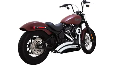 Vance & Hines Big Radius Exhaust System Chrome 2-2 Pipe Harley Softail 2018+ • $1099.99