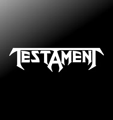 Testament Thrash Metal Band Vinyl Decal Car Window Laptop Guitar Sticker • $5.49