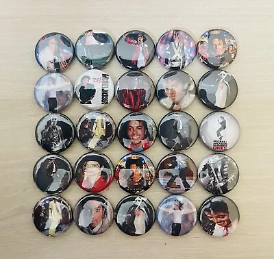 Michael Jackson Button Pins. Lot Of 25. 1  Inch Buttons A+Seller • $14.99