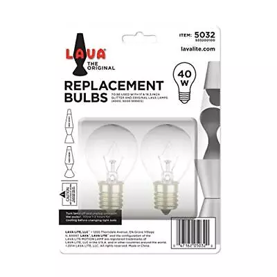 5032-6 40-Watt Replacement 2-Pack Brand 16.3 And 17 Inch Lamps Light Bulb 2 ... • $24.70