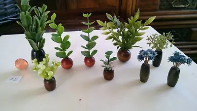 Lot #2 Of Dollhouse Fairy Garden Miniature 1/12 Houseplants In Planters • $10