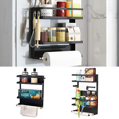 Magnetic Fridge Rack Kitchen Refrigerator Storage Seasoning Organiser Spice Rack • £14.95