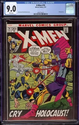 X-Men # 74 CGC 9.0 White (Marvel 1972) Gil Kane Pictureframe Cover • $195