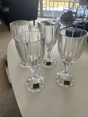 Mikasa Berkeley Wine Glasses - Crystal - 6 3/4” - Set Of 4 New - No Box Germany • $44