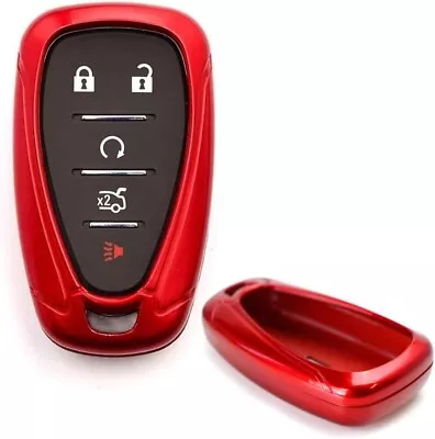 Glossy Red Smart Key Fob Shell For Chevy Camaro Malibu Cruze Spark Volt Bolt • $11.69