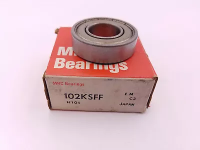 MRC Bearings 102KSFF Ball Bearing 15mm X 32mm X 9mm Shielded Single Row Steel • $10