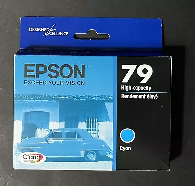 New Sealed Epson 79 High Capacity Cyan Ink Cartridge T079220 Expire 10/2023 • $4.99