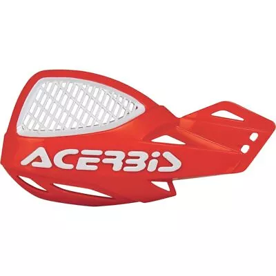 Acerbis Uniko MX Vented Handguards - Red/White 2072671005 • $29.99
