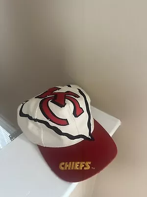 Vintage 90s The Game Kansas City Chiefs BIG LOGO Snapback RARE • $300