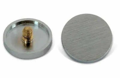 £5.50 • Buy FLAT POLISHED CHROME COVER CAPS DISC PLATE 20mm HIGH QUALITY NEW