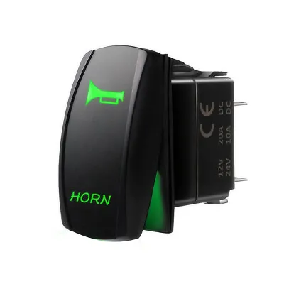 Momentary Rocker Switch HORN On/Off Panel For UTV Polaris RZR XP Can-Am RV Boat • $6.99
