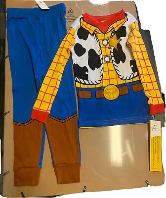 £16.10 • Buy NWT Disney Pixar Woody Costume PJ Pal Pajama Set Toy Story Boys Sheriff Cowboy
