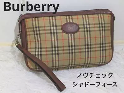 BURBERRY Rare✨burberry Clutch Bag Vintage Nova Check Shadow Horse • $94