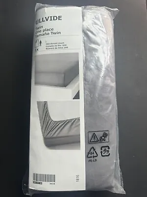 IKEA Twin Fitted Sheet Ullvide Gray NEW Factory Sealed 203.477.99 Bedsheet • $18.40