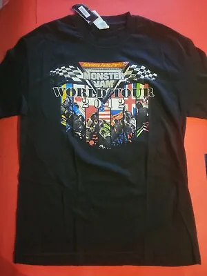 NEW Monster Jam World Tour 2012 T-Shirt MENS LARGE • $20