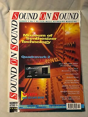 Sound On Sound Music Technology Magazine 1994 October SOS Quadraverb 2 Alesis • $1.87
