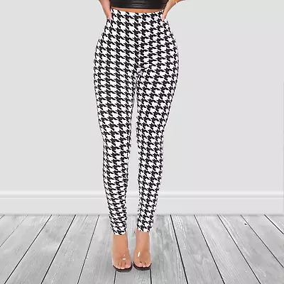 Classic Black & White Houndstooth Leggings • $17