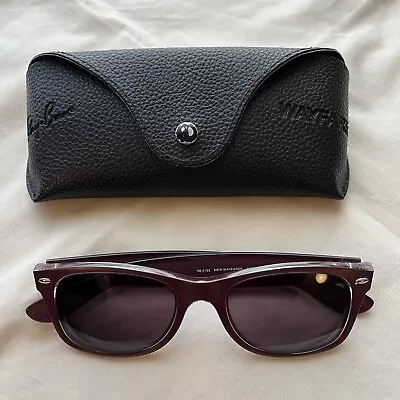 Authentic Ray Ban RB-2132 52mm WAYFARER Purple PRESCRIPTION Sunglasses W/ Case • $30