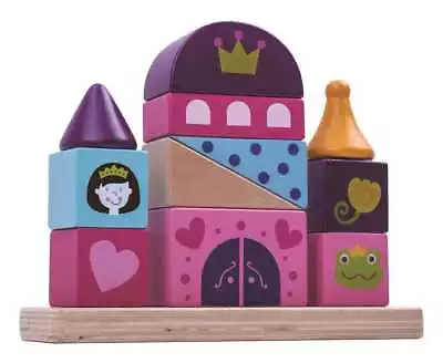 Tooky Toy - CASTLE BLOCK TOWER WOODEN EDUCATIONAL TOY • $32.95