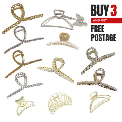 $5.59 • Buy Hair Clip Clips Metal Women Claw Hairpin Girl Ponytail Braided Accessories Nest