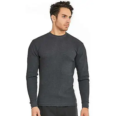 Men's Beverly Hills Polo Club Waffle Thermal Top Chc Or Hthr Grey Sz M Or L • $6.98