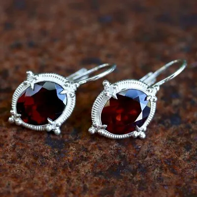 Buckingham Garnet Earrings: Museum Of Jewelry • $119.95