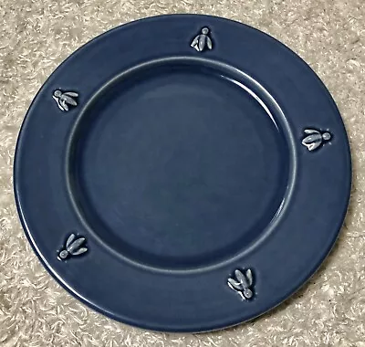 Vintage  Varages Cigale Dinner Plate 10.75  Blue France 10 3/4 V3 • $16.99